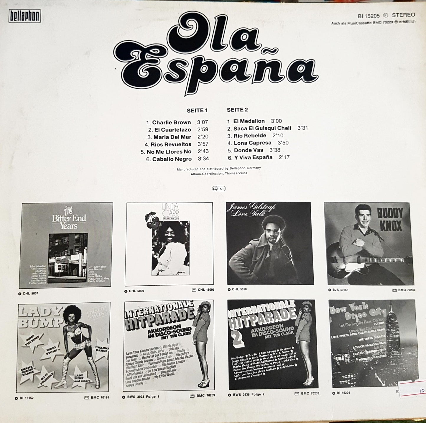 Ola España – задна корица с програма