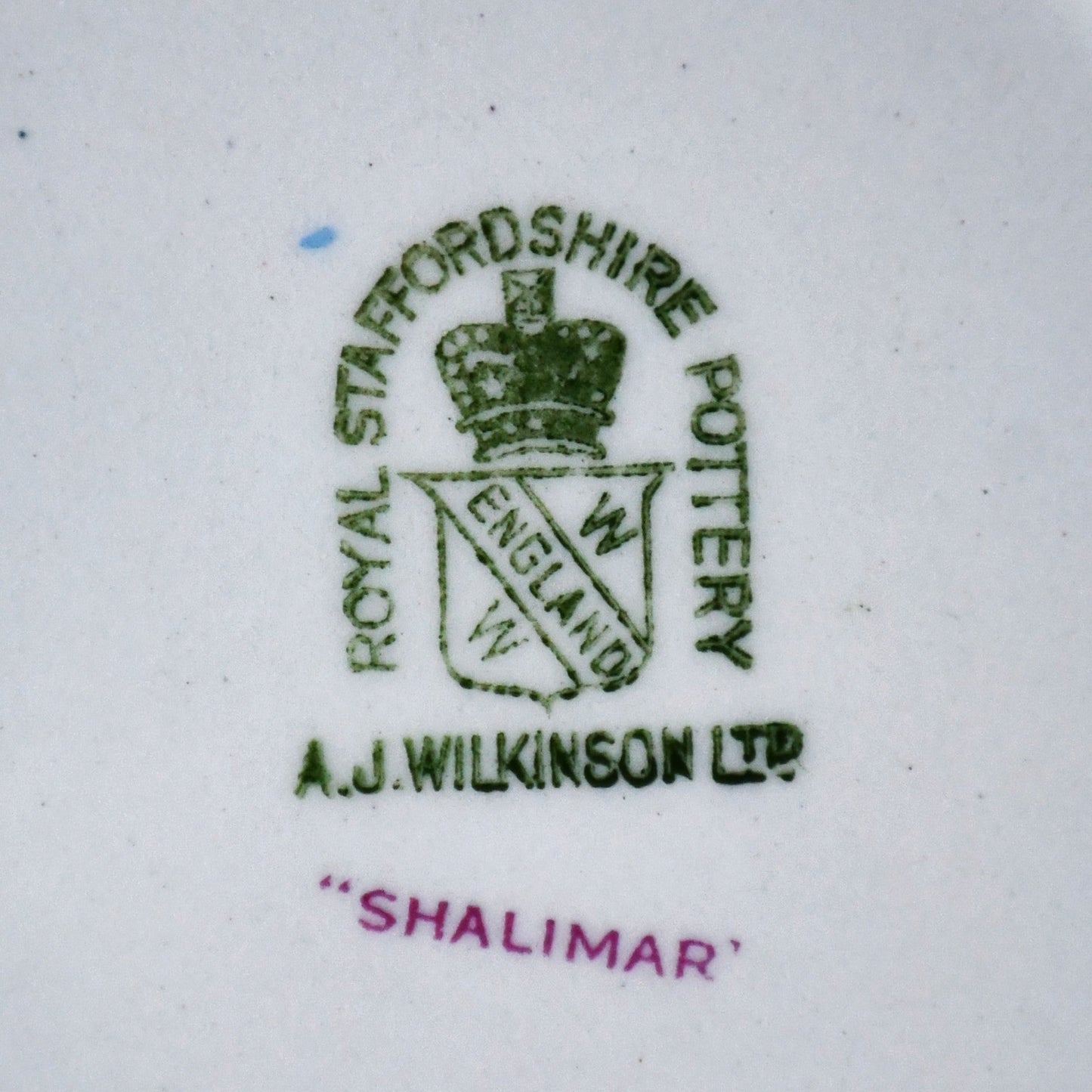 A.J. Wilkinson / Royal Staffordshire Pottery - чиния за сервиране, модел "Shalimar", Англия, 1950-те