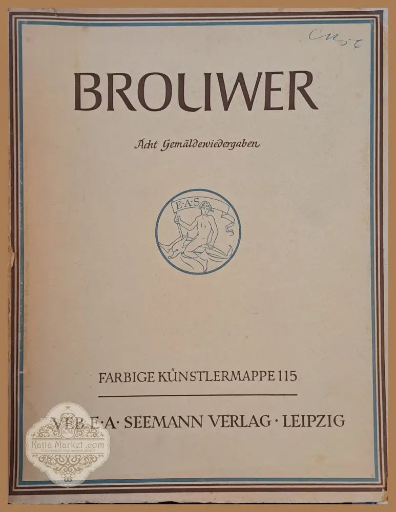 Adriaen Broliwer (1605-1638). Acht Farbige Gemaldewiedergaben - Hans Lowe - Книги