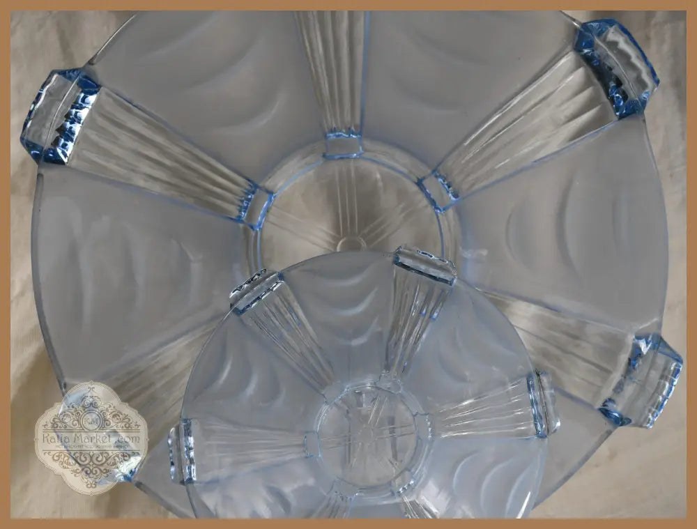 Art Deco сервиз за торта Stölzle - antique