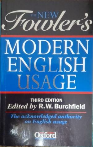 Fowler's Modern English Usage, корица