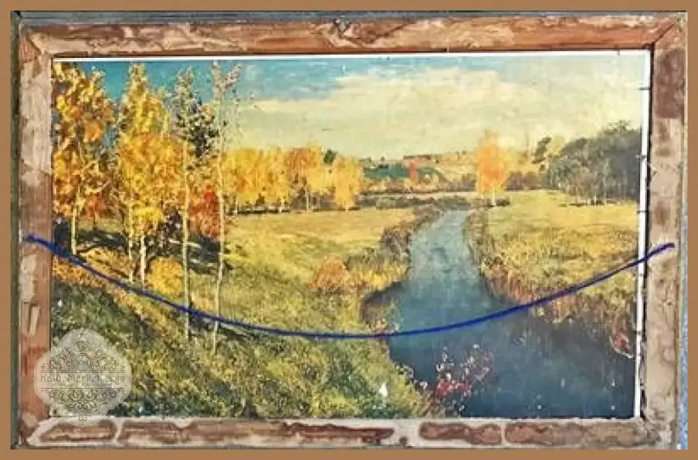 Картина масло картон в рамка (792) - Картина