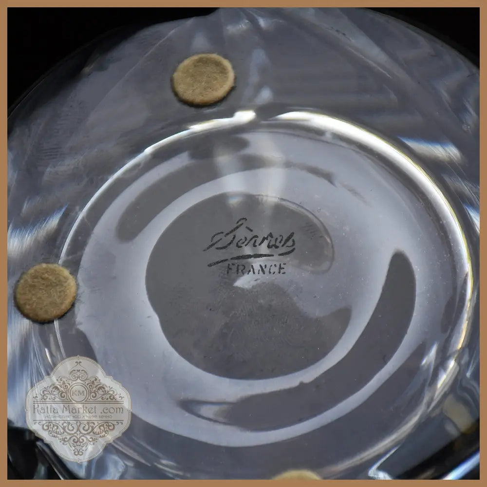 Кристална ледарка с хромова дръжка - Cristal de Sèvres Франция - Стъклен предмет