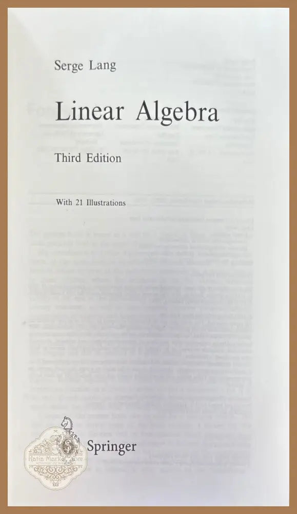 Liner Representations of Finite Groups - Serge Lang - Книги