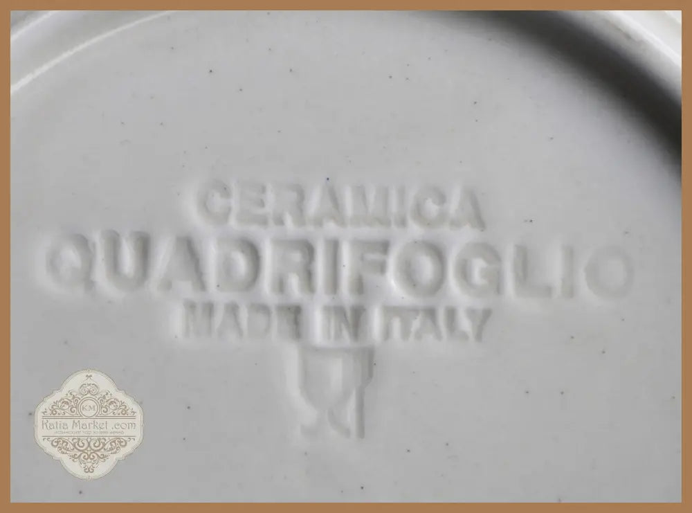 Пълен комплект винтидж чинии на Quadrifoglio - antique
