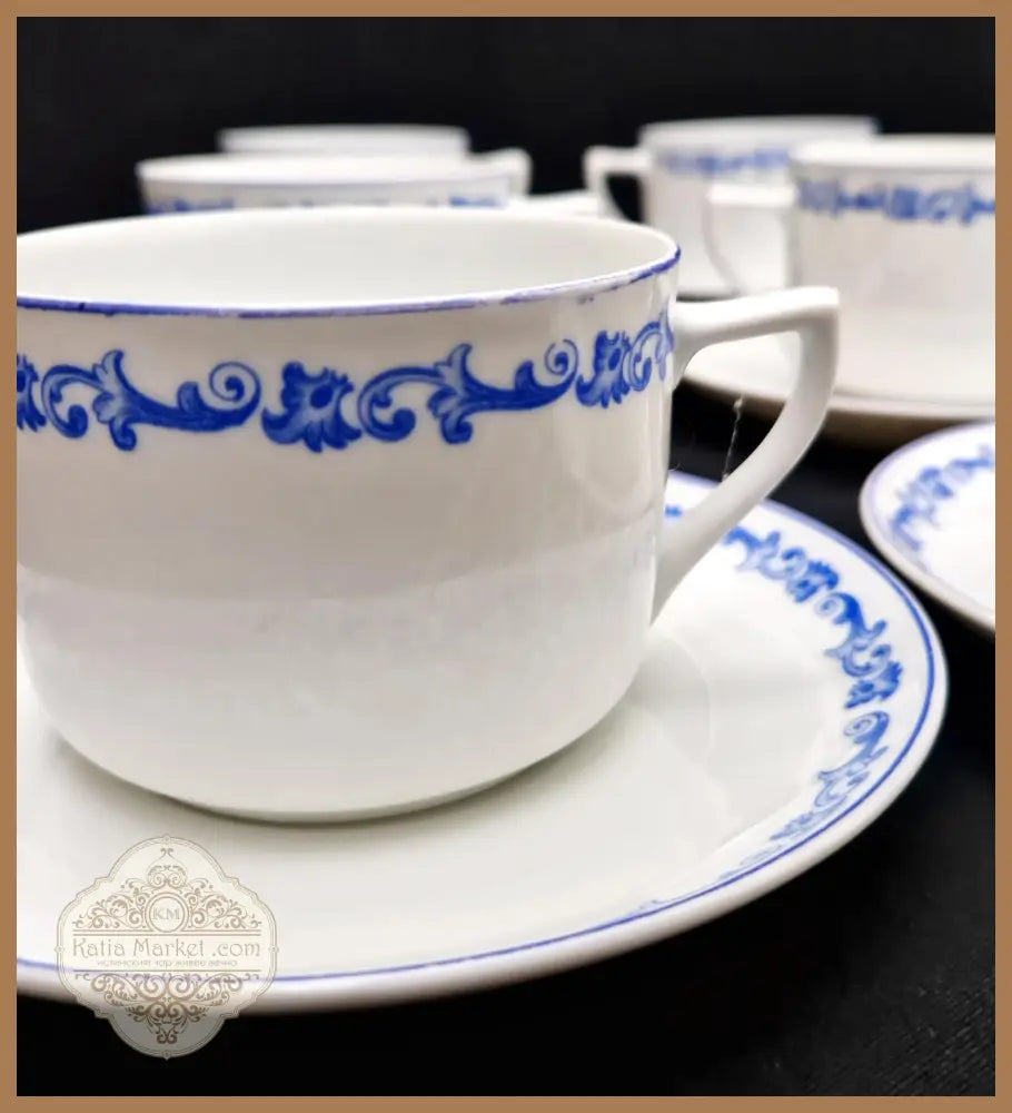 Порцеланиви сетове за топли напитки - на брой - antique