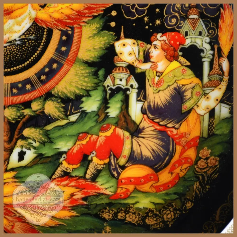 Порцеланова чиния ’Палех’ от серията ’Imperial Collection’ - antique