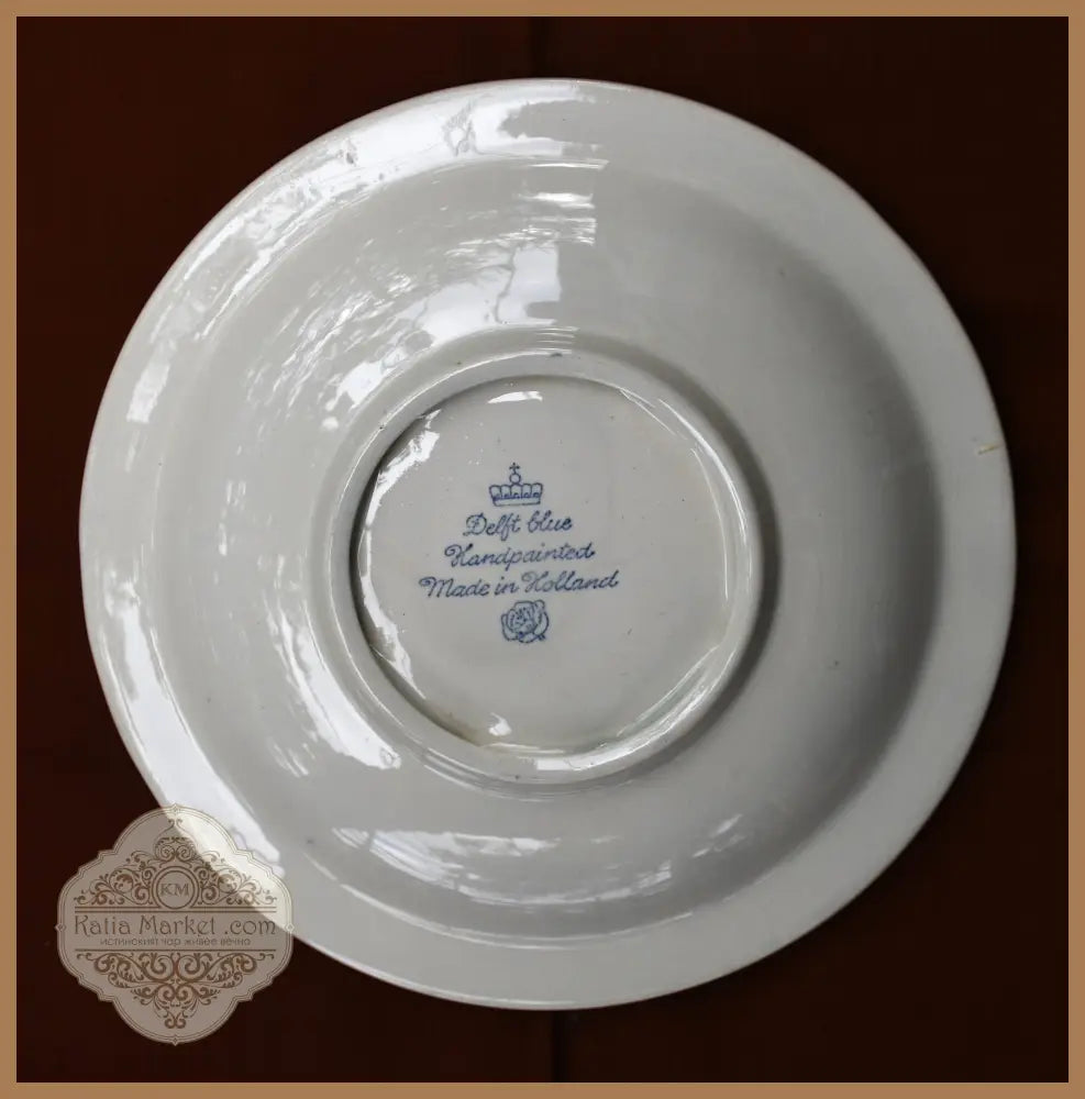 Рекламен пепелник на Delft Blue. Винтидж. - antique