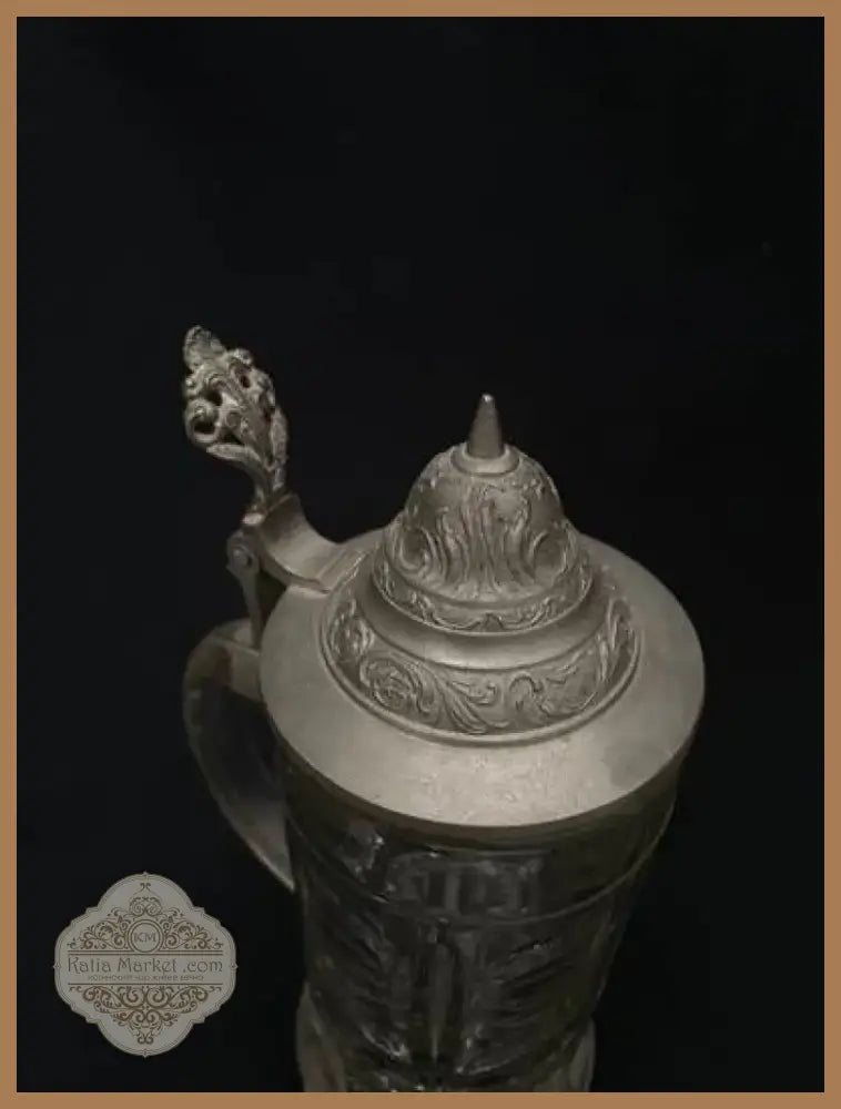 Стъклена халба с капак,вместимост 0,5L (512)