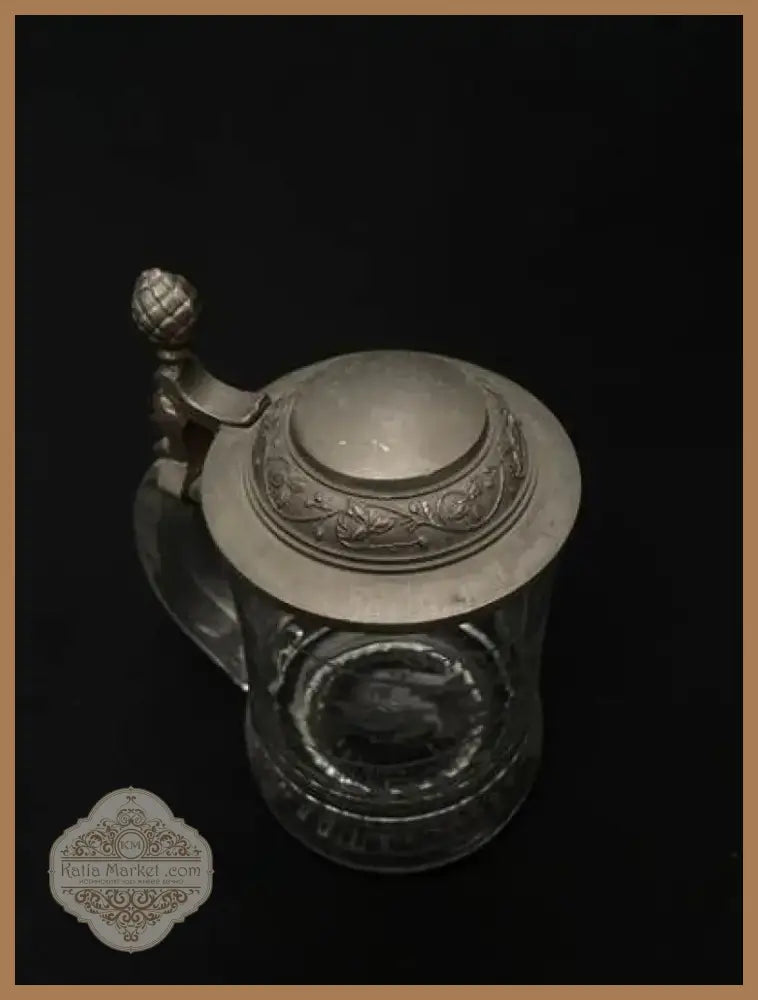 Стъклена халба с капак,вместимост 250mL (513)