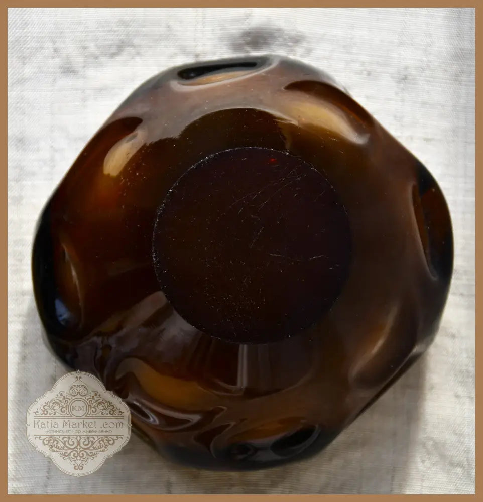 Винтидж пепелник - art glass - antique