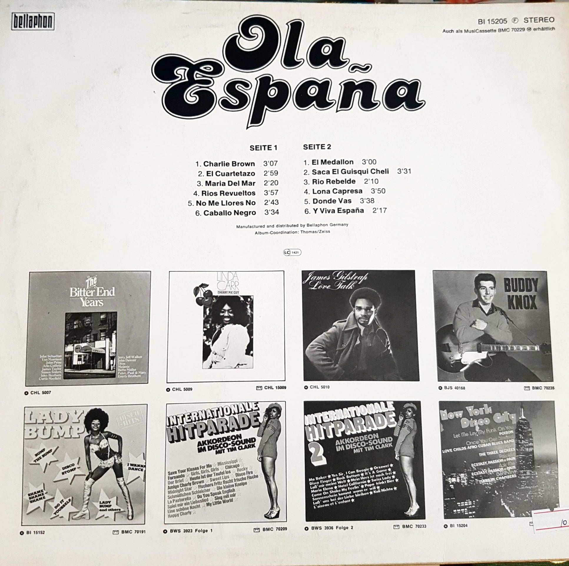 Ola España – задна корица с програма