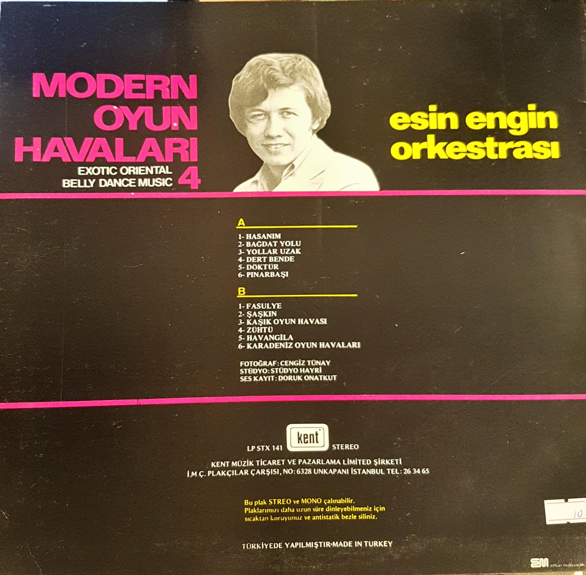Modern Oyun Havaları 4 – Esin Engin Orkestr ası, задна корица