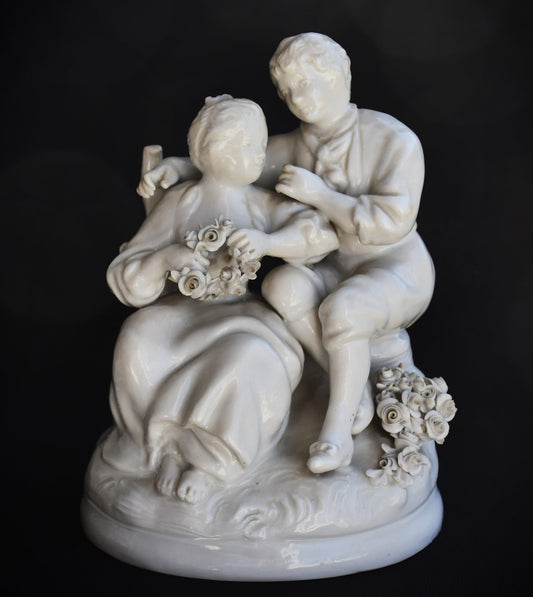 Capodimonte галантна сцена - изглед отпред