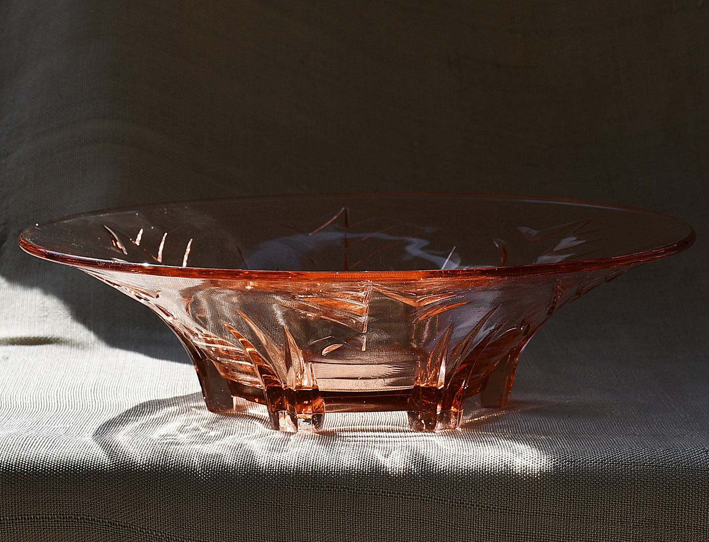 Кристален пепелник Pedrosa, виолетов/сливов, 1970-те