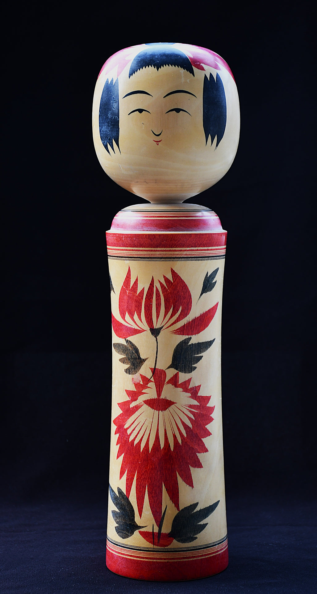 XXL кукла Кокеши Narugo-Kei - Takahashi Takeo (1916-2005), Япония, 1970-те