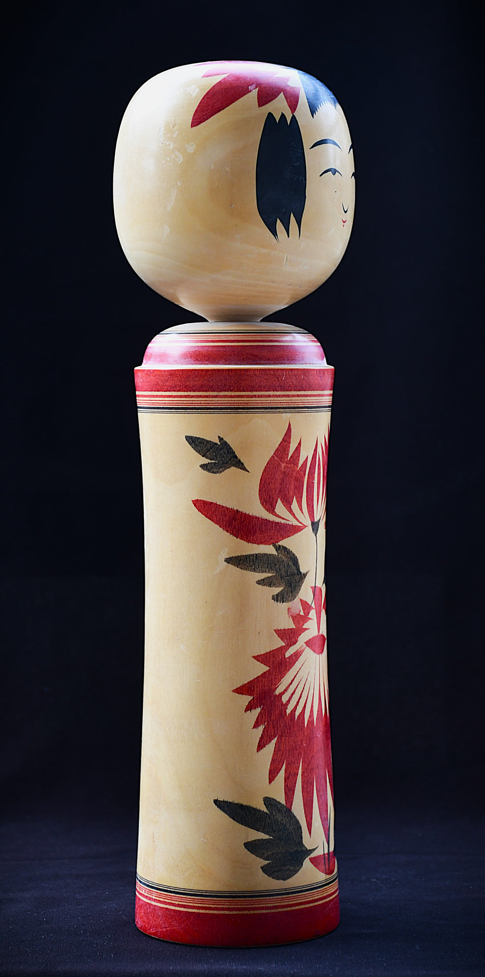XXL кукла Кокеши Narugo-Kei - Takahashi Takeo (1916-2005), Япония, 1970-те