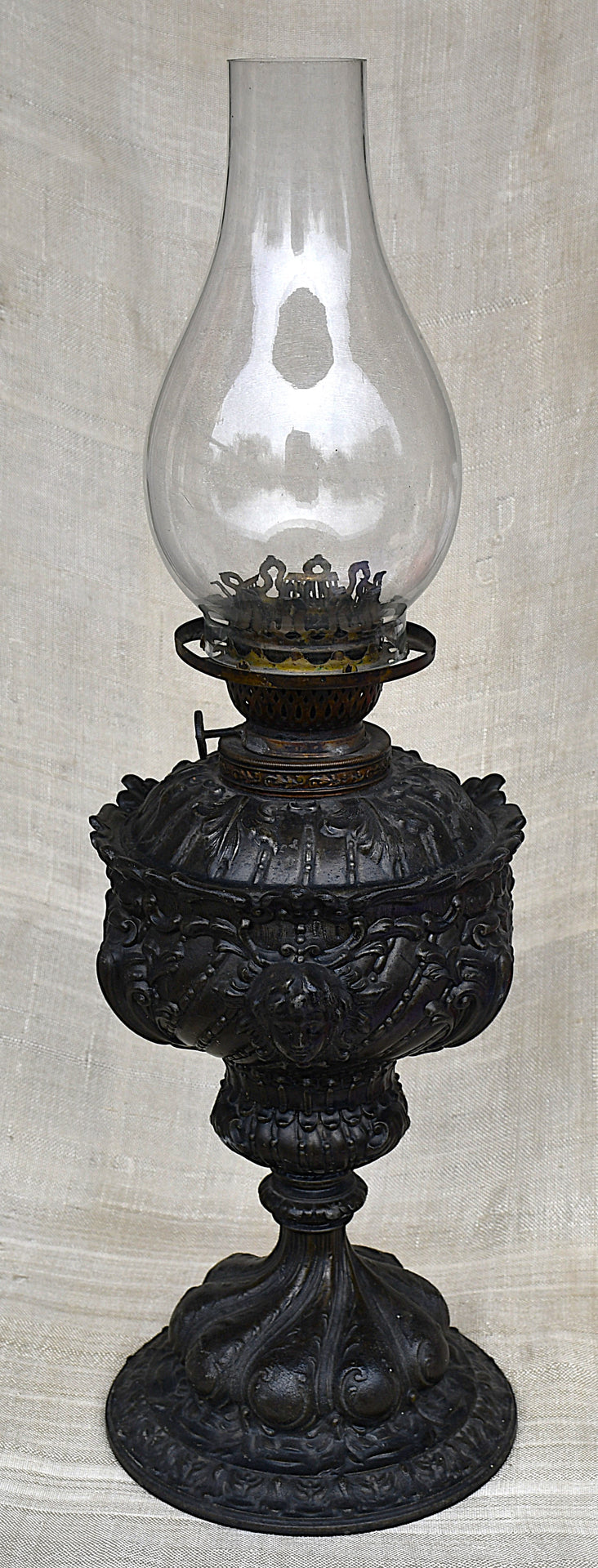 Антикварна метална лампа Gebruder Brunner Wien - Австроунгария, ок. 1880г.