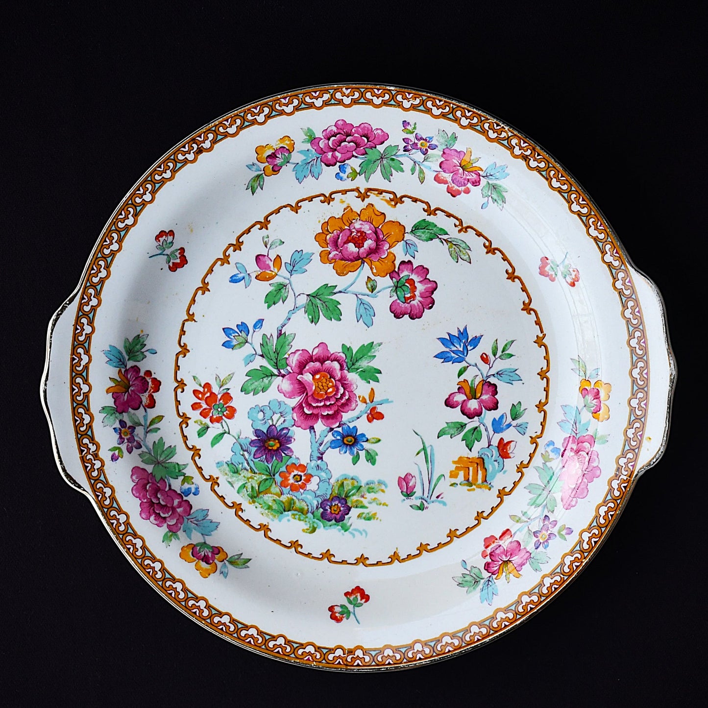 A.J. Wilkinson / Royal Staffordshire Pottery - чиния за сервиране, модел "Shalimar", Англия, 1950-те