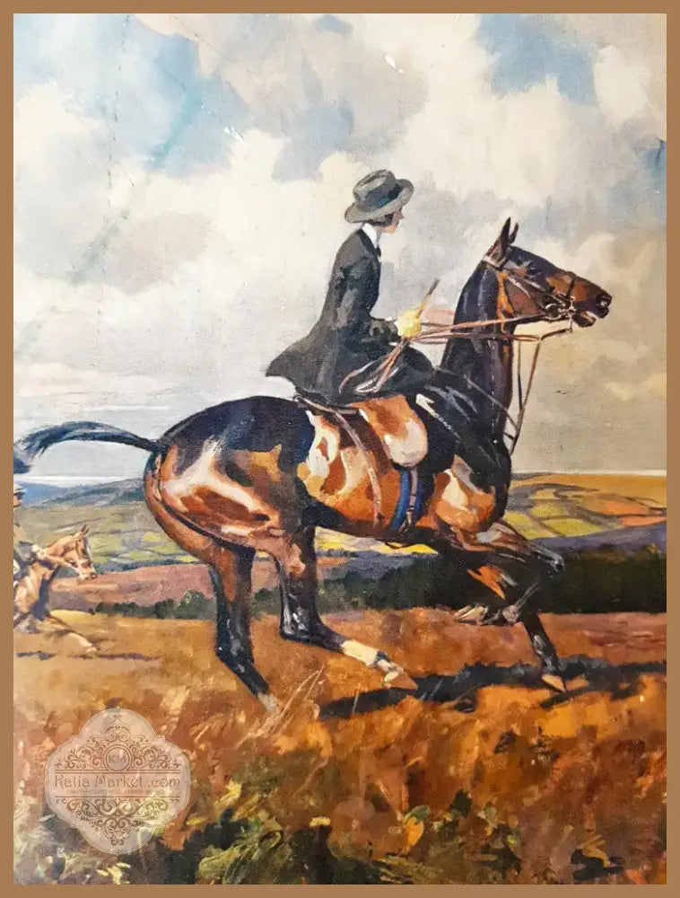 A Moorland Gallop, принт от Lionel Edwards (1071) - Картина