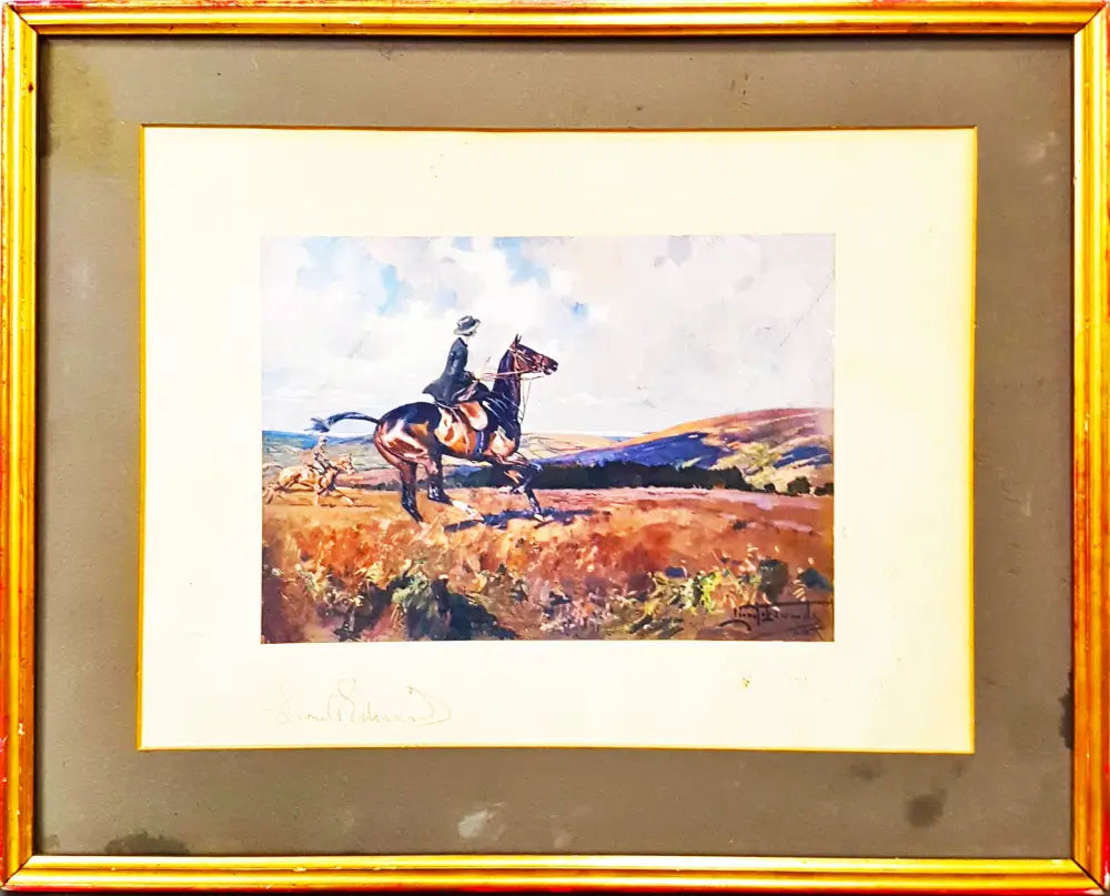 A Moorland Gallop, принт от Lionel Edwards (1071) - Картина