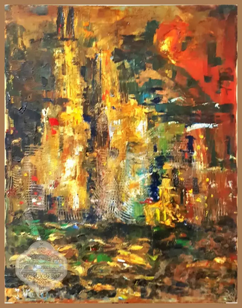 Абстрактна композиция, произведение от R. Valentinov (1186) - Картина
