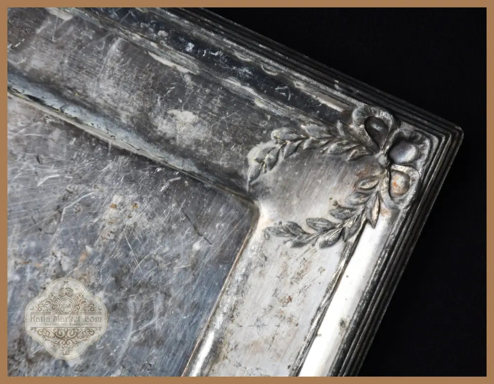 Античен поднос за визитки - antique