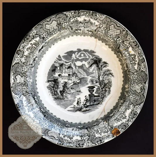 Антична чиния - R.Cochran Glasgow Scotland pottery - antique