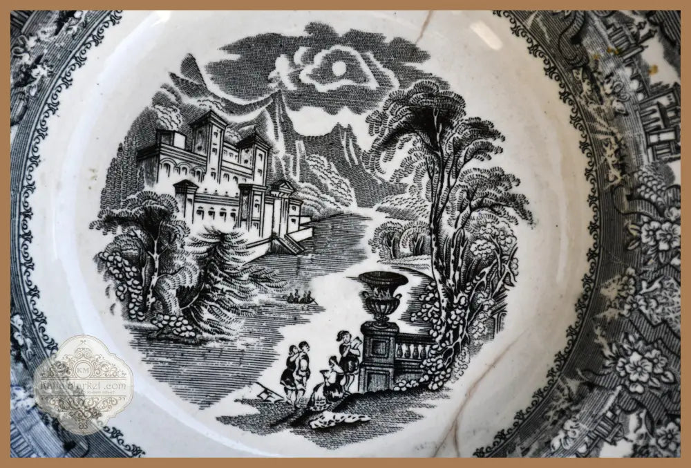 Антична чиния - R.Cochran Glasgow Scotland pottery - antique