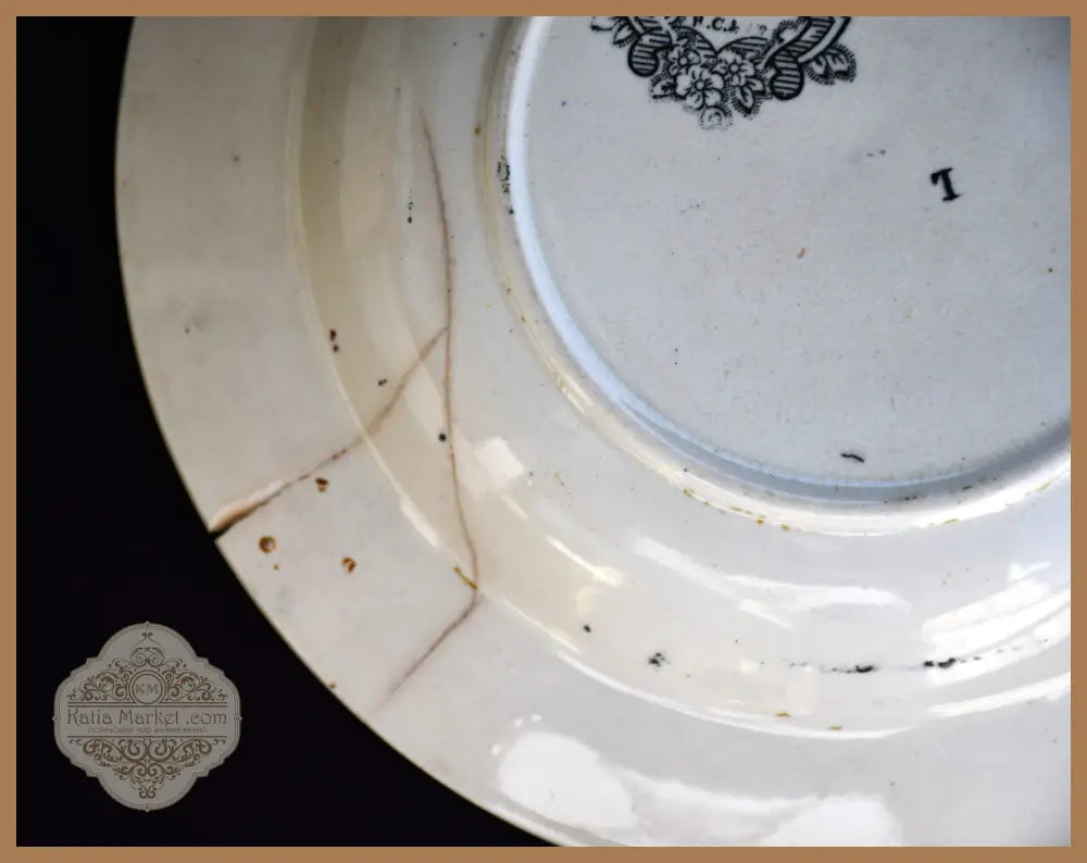Антична чиния - R.Cochran Glasgow Scotland pottery - antique
