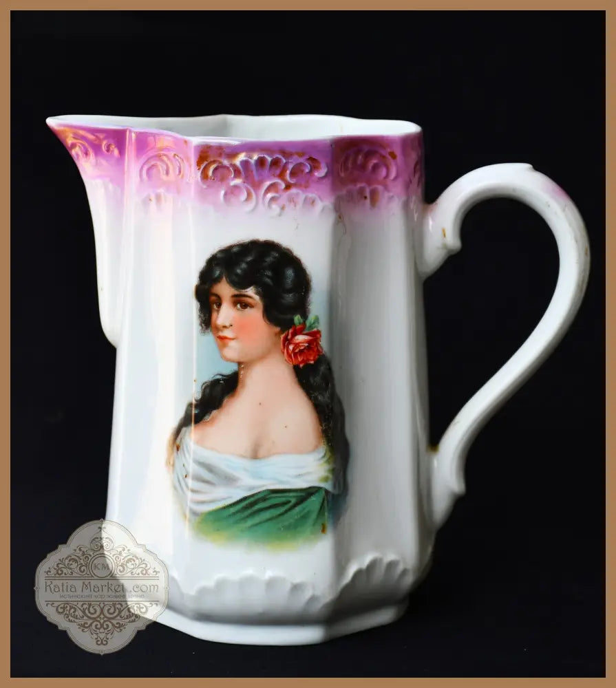 Антична порцеланова кана Belle Époque - antique