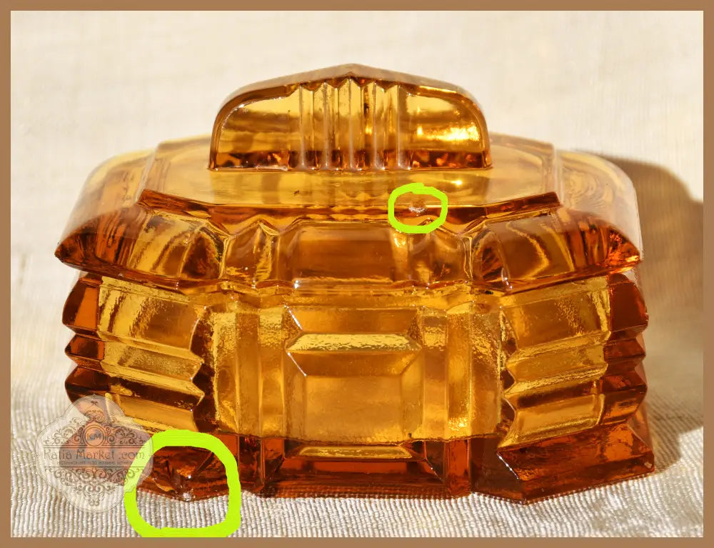 Art Deco кутия за бижута - antique