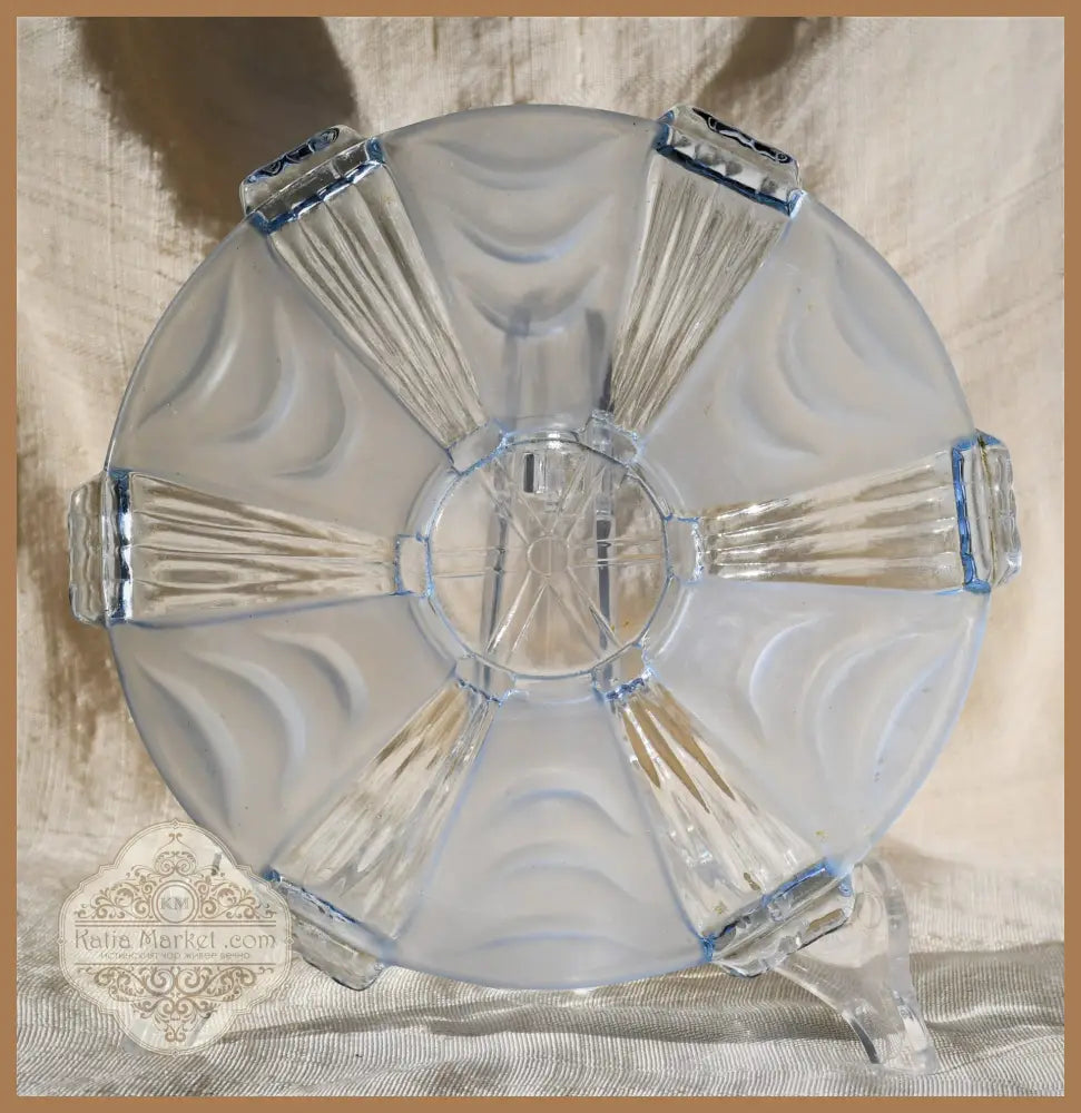 Art Deco сервиз за торта Stölzle - antique
