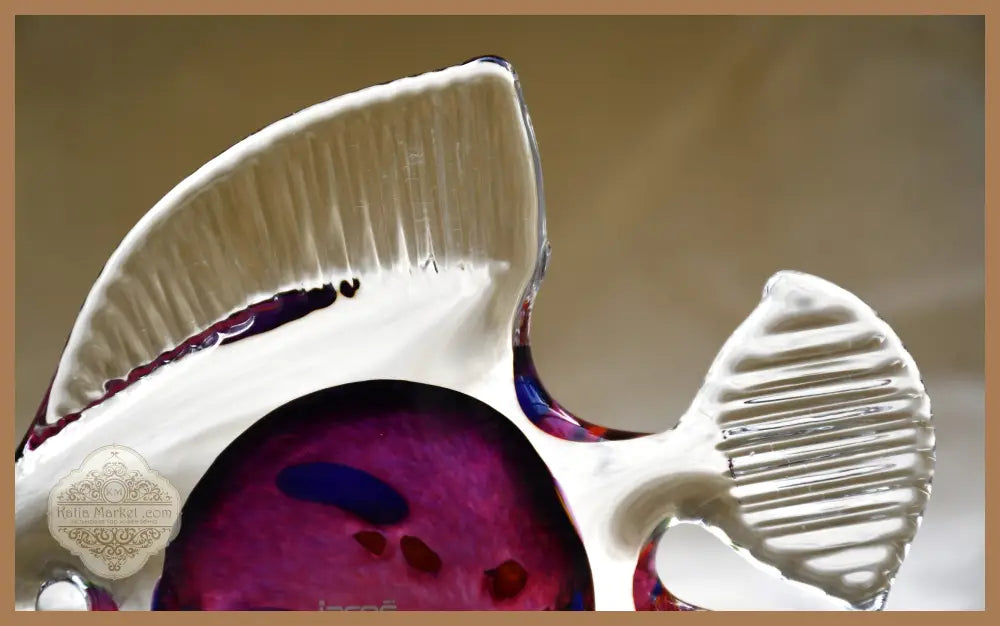Art Glass риба на Ярош Студио - Чехия - antique