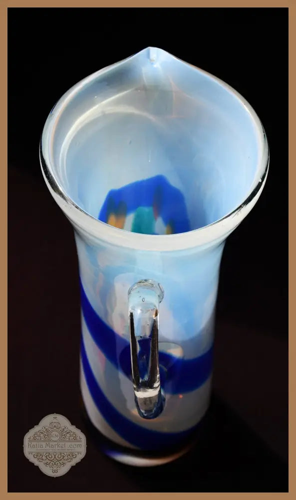 Аrt glass ваза във формата на кана - antique