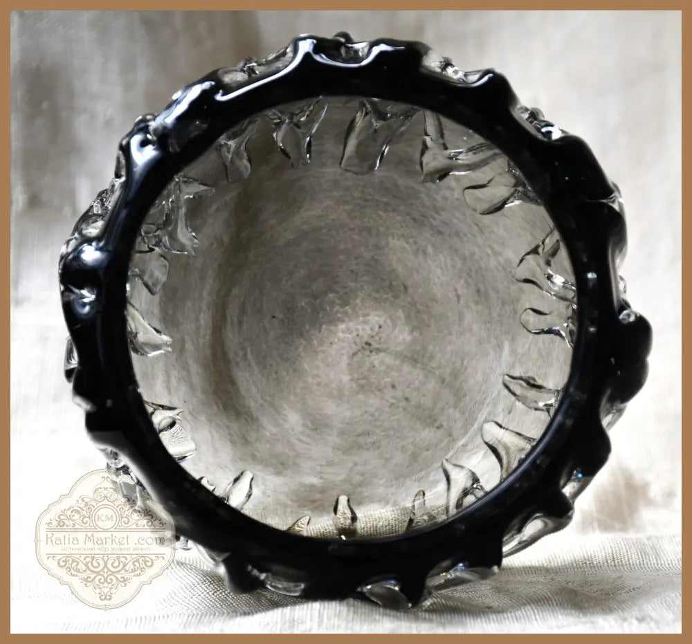Art Glass винтидж свещник - antique