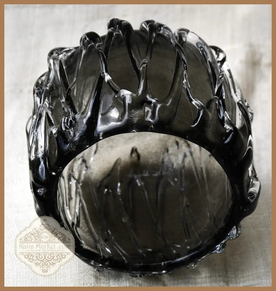 Art Glass винтидж свещник - antique