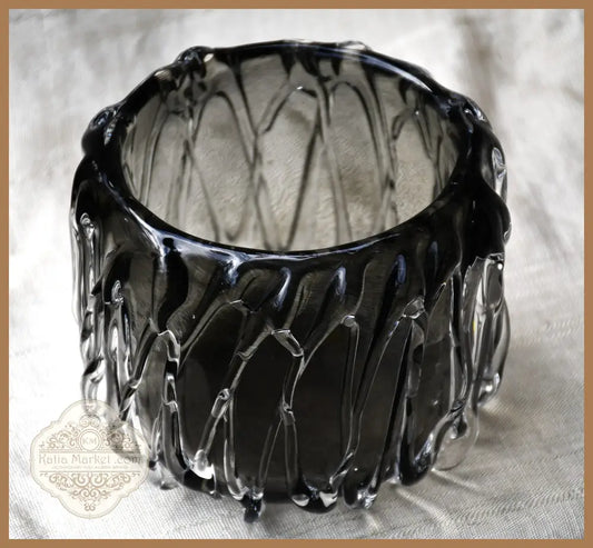 Art Glass винтидж свещник - antique