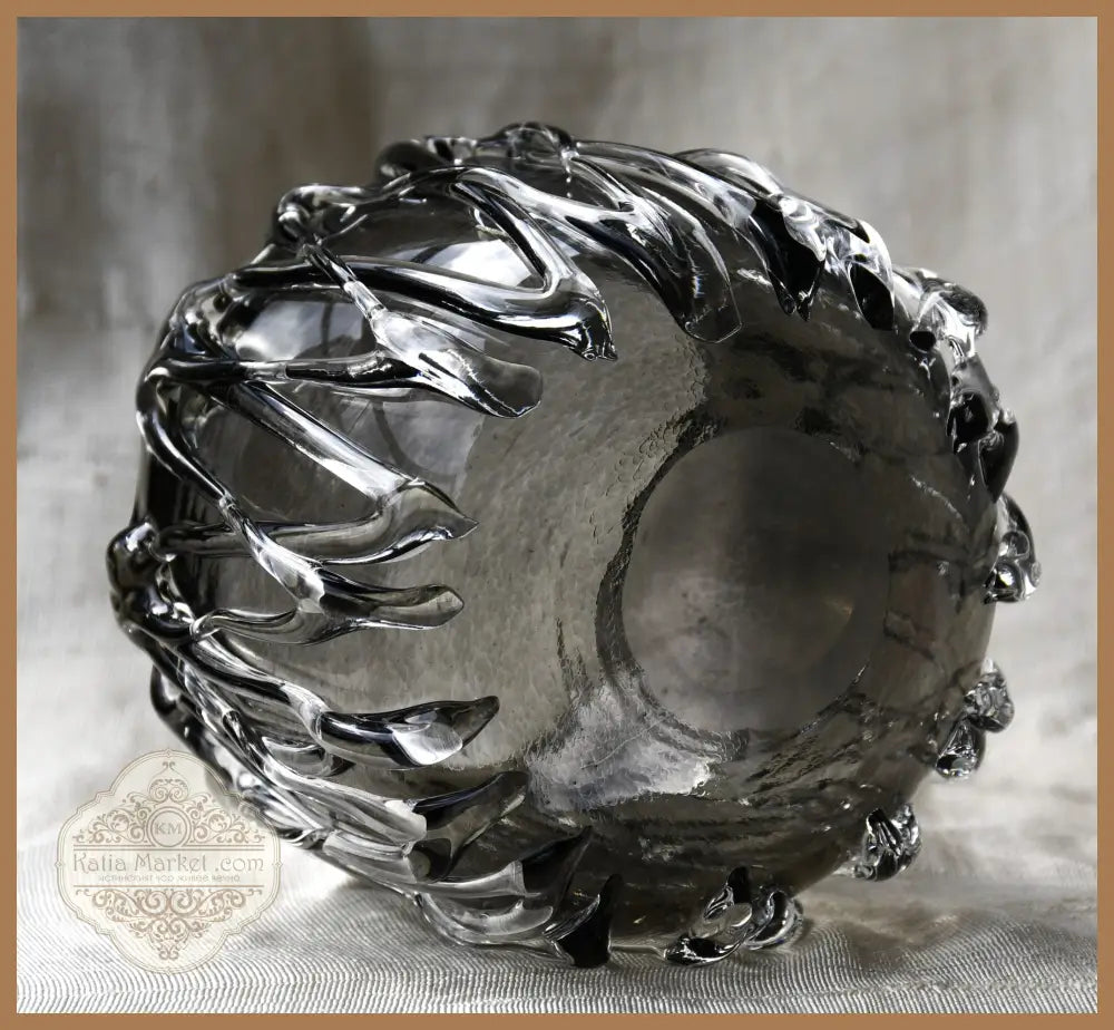 Art Glass винтидж свещник - antique