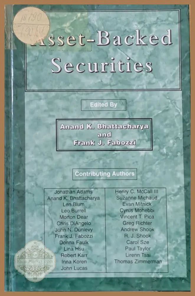 Asset - Backed Securities - A. Bhattacharya / F. Fabozzi - Книги