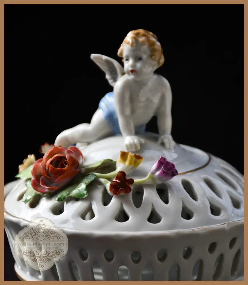 Ажурна порцеланова кутия von Schierholz - antique