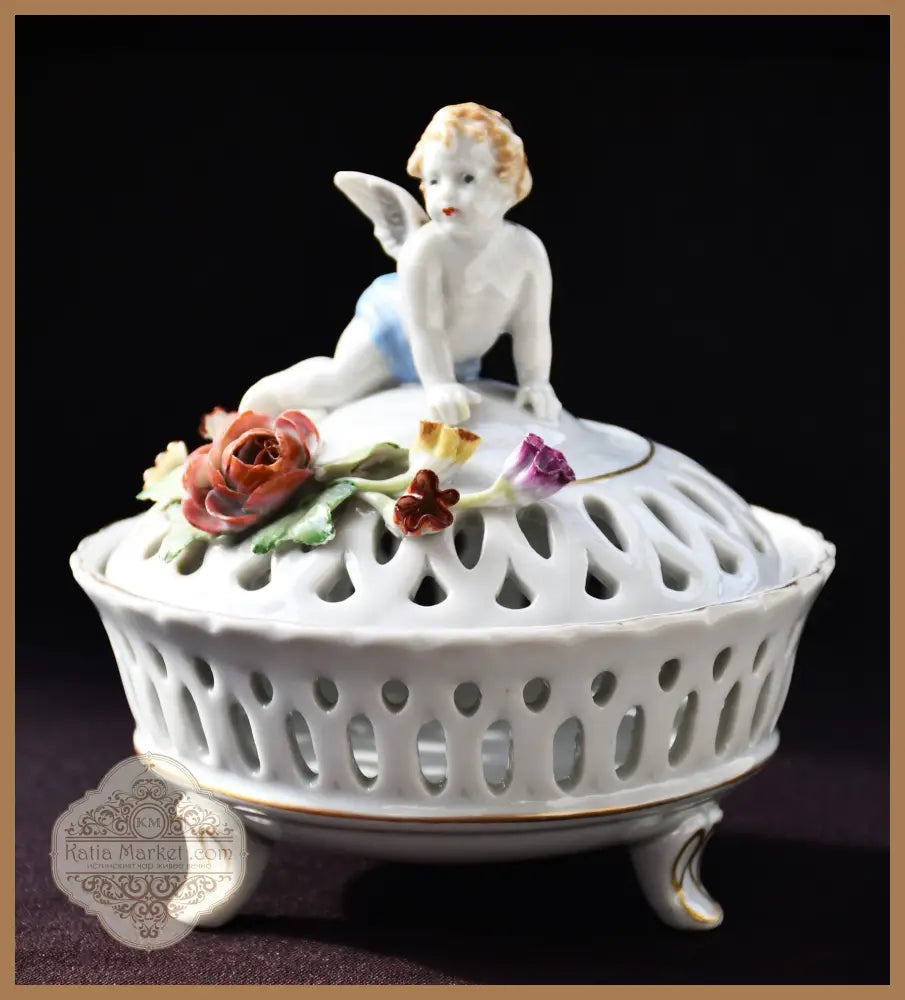 Ажурна порцеланова кутия von Schierholz - antique