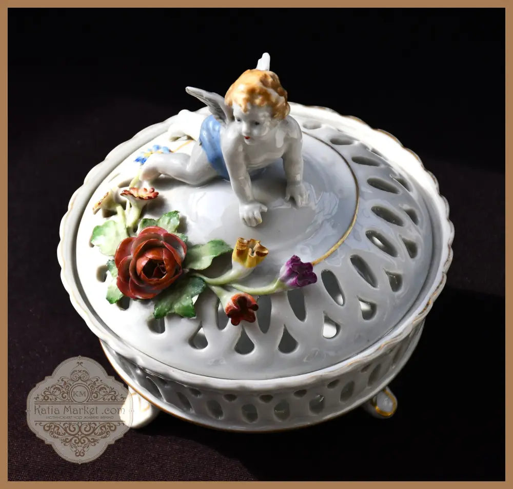 Ажурна порцеланова кутия von Schierholz - antique