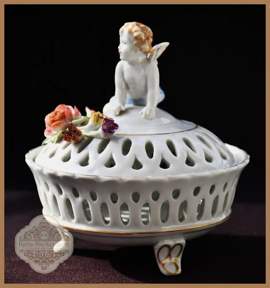 Ажурна порцеланова кутия von Schierholz - antique