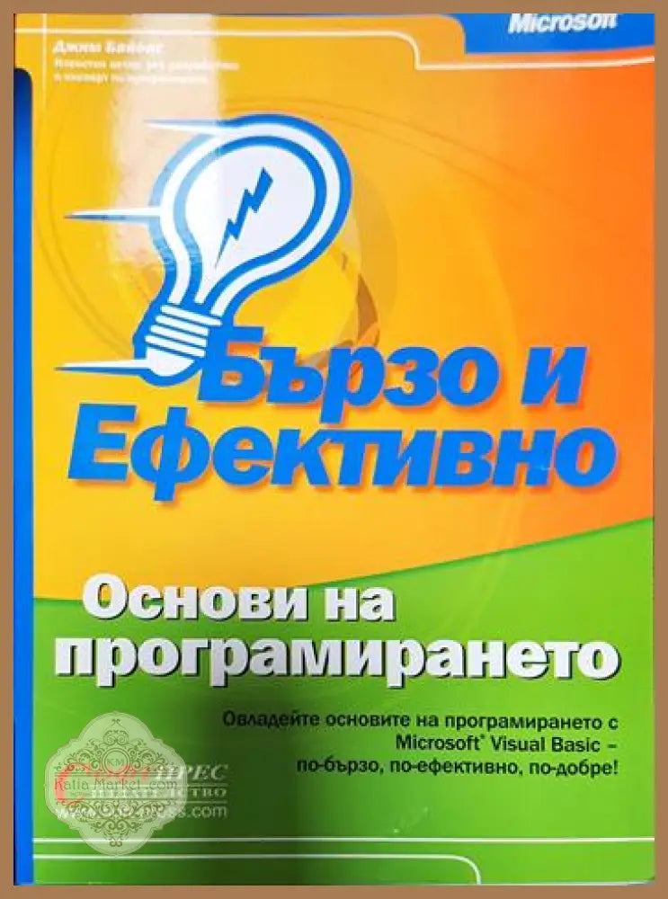 Бързо и ефективно. Основи на програмирането - Джим Байенс - Книги