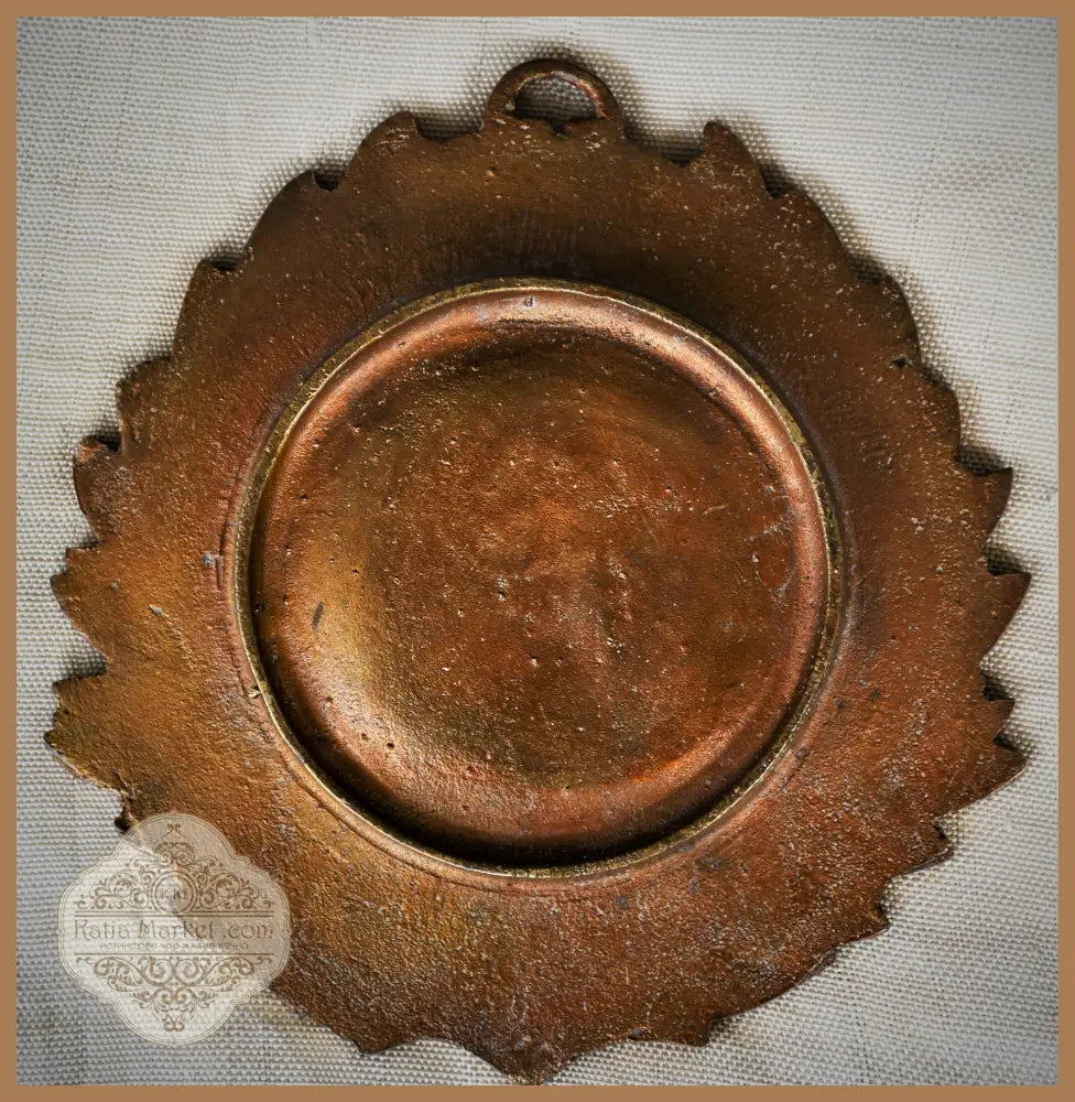 Барелеф - принц Енрике Мореплавателя - бронз - antique