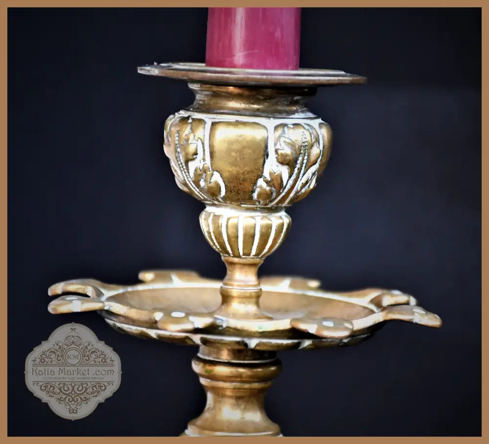 Бронзов свещник - Италия - antique