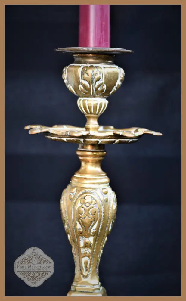 Бронзов свещник - Италия - antique