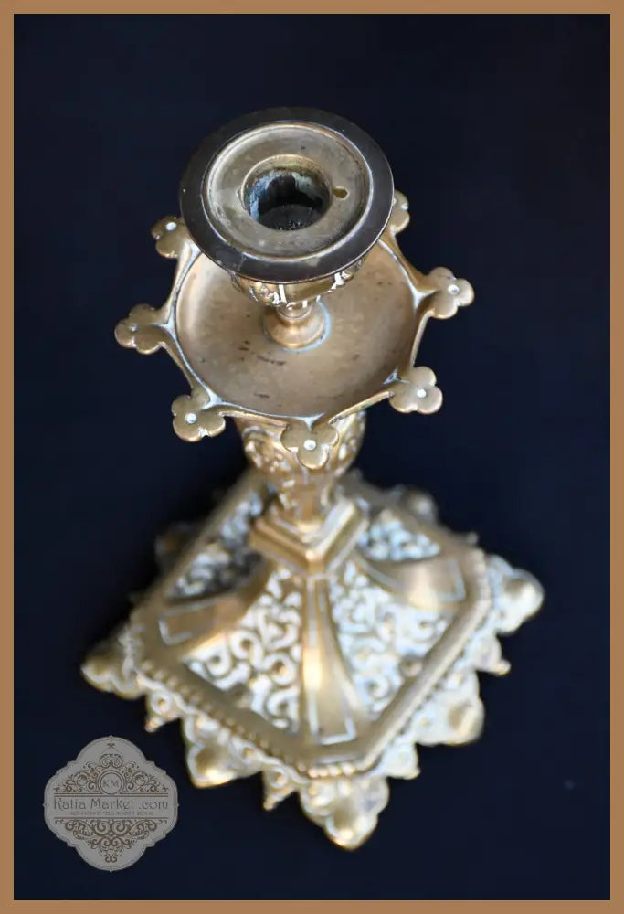 Бронзов свещник - Италия - antique