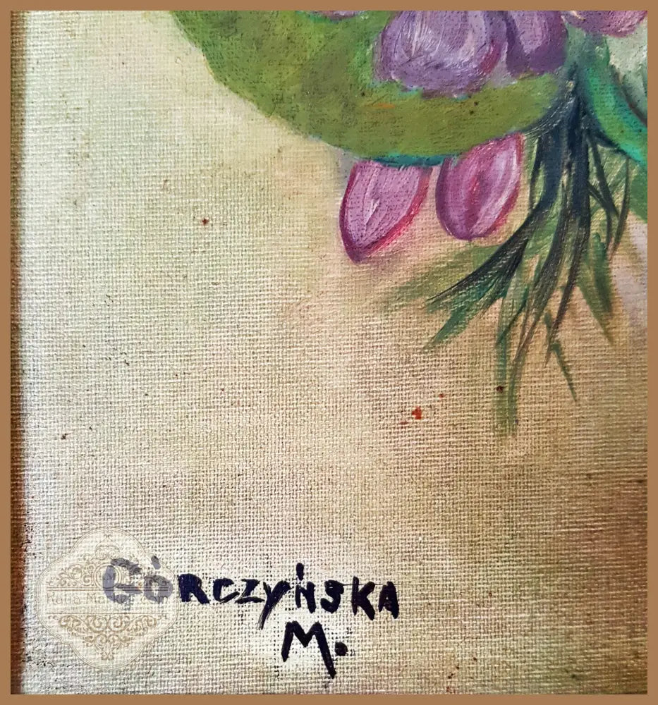 Букет цветя- масло - M. Gorczyńska - Картина